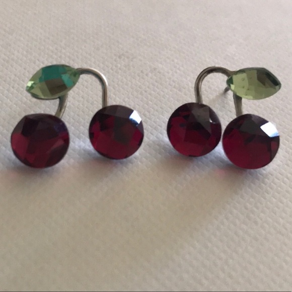 swarovski cherry earrings